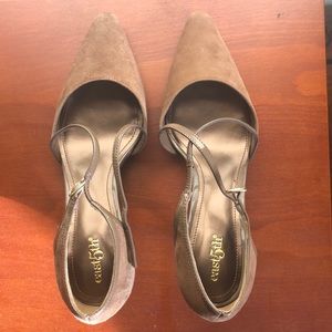 Kitten suede heeled shoes.NWT